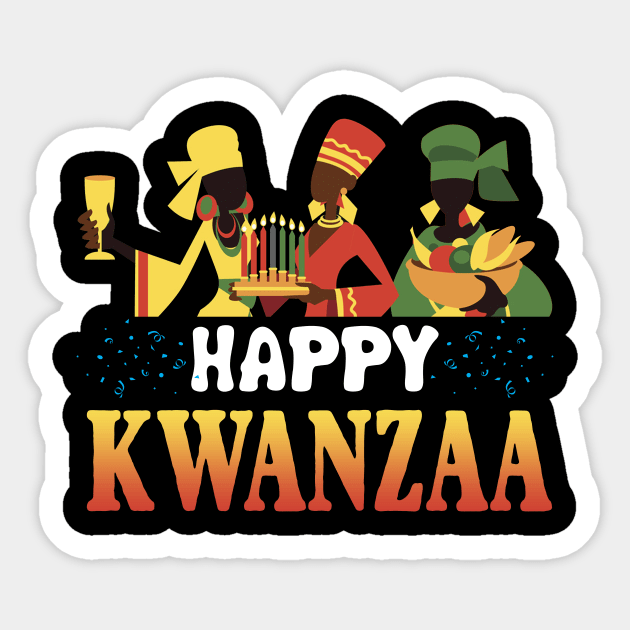 Happy Kwanzaa T-shirt African American Holiday Gift Sticker by Danielsmfbb